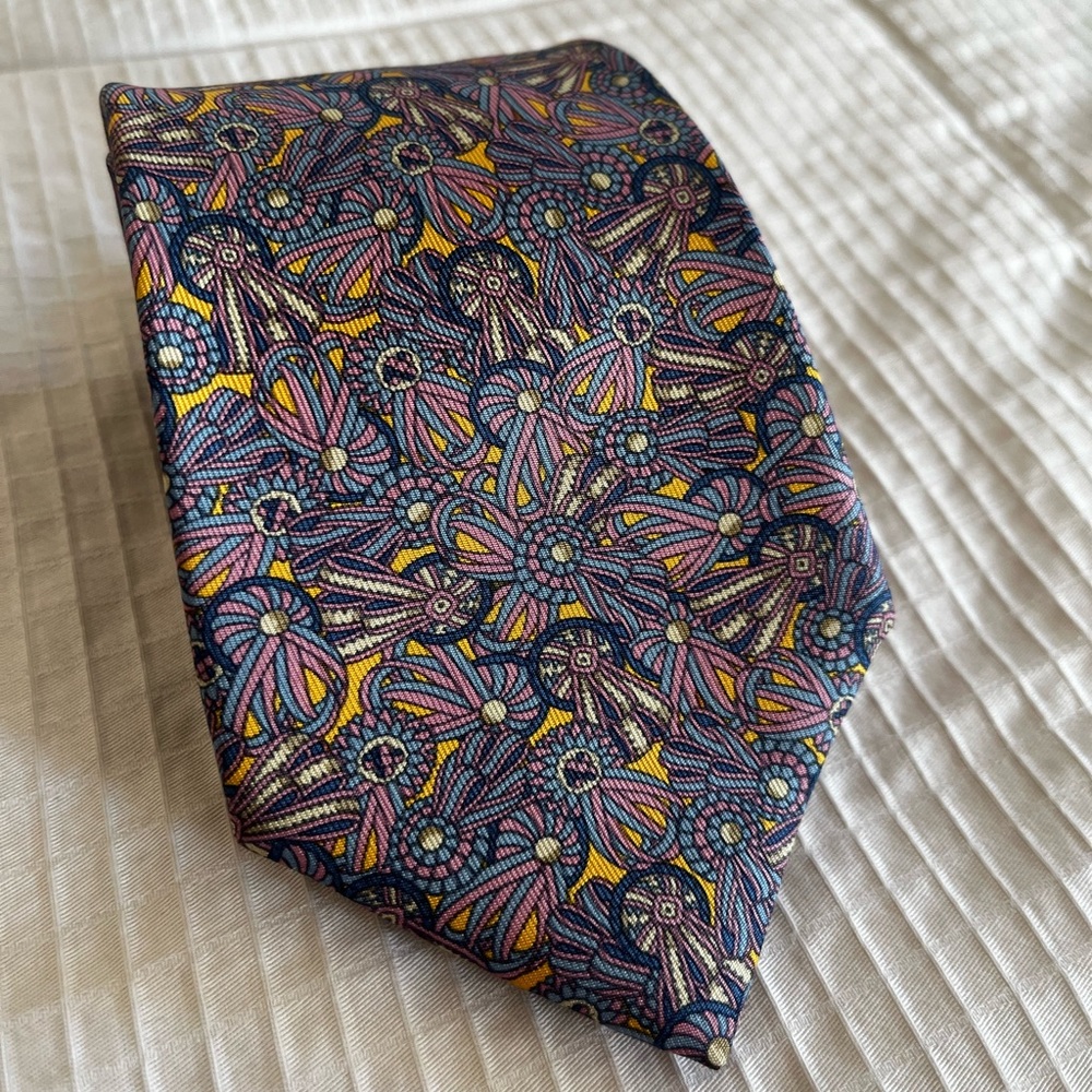 Hermes 100% Silk Tie